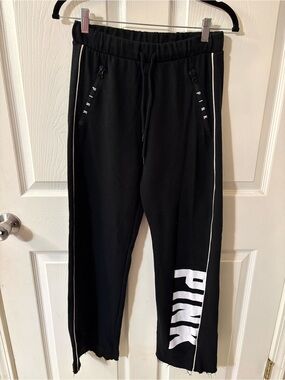 PINK Victoria's Secret Black Logo Sweatpants